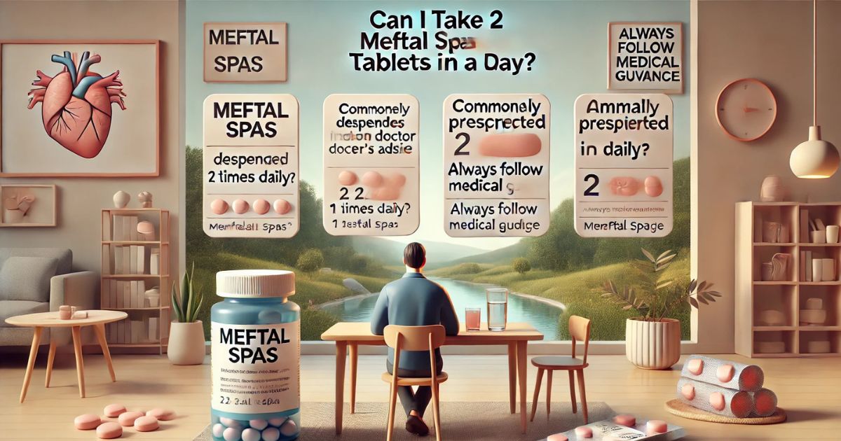 Can I Take 2 Meftal Spas Tablets in a Day