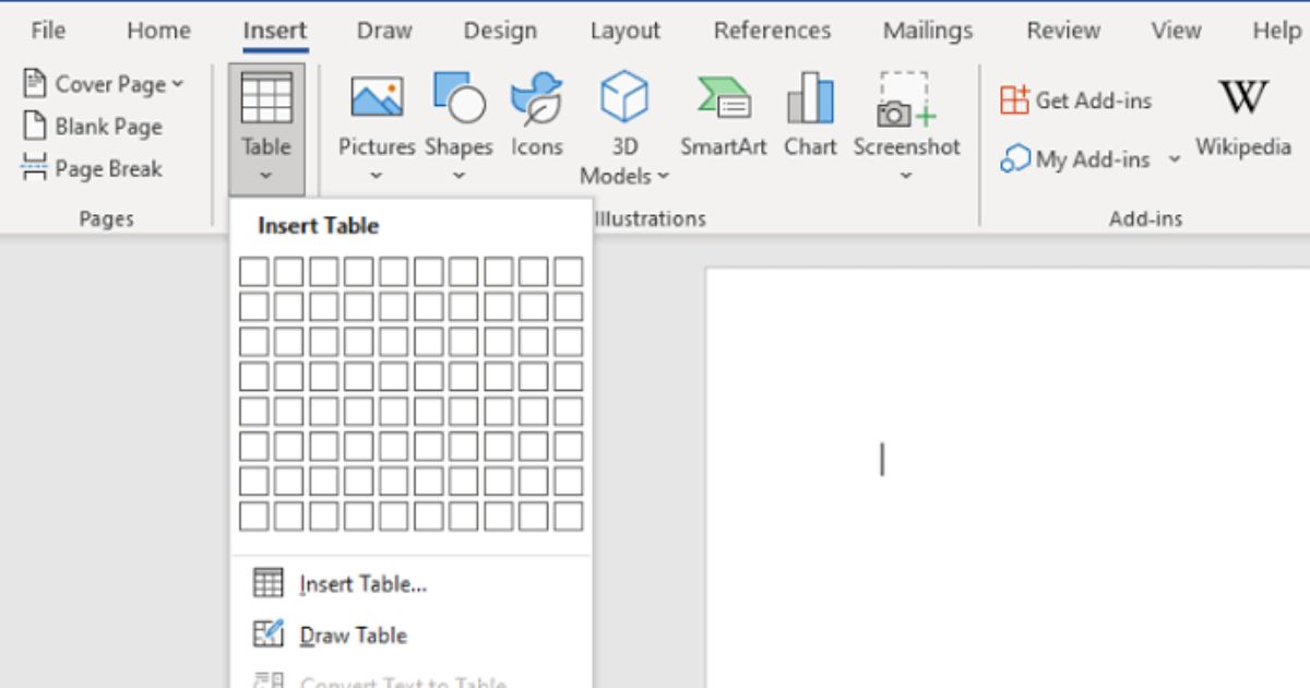 Where Can You Find the Draw Table Tool Button