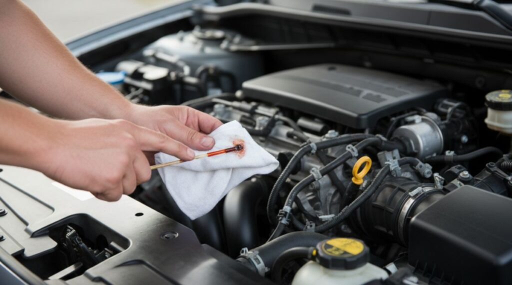 How to Check the Transmission Fluid Level.