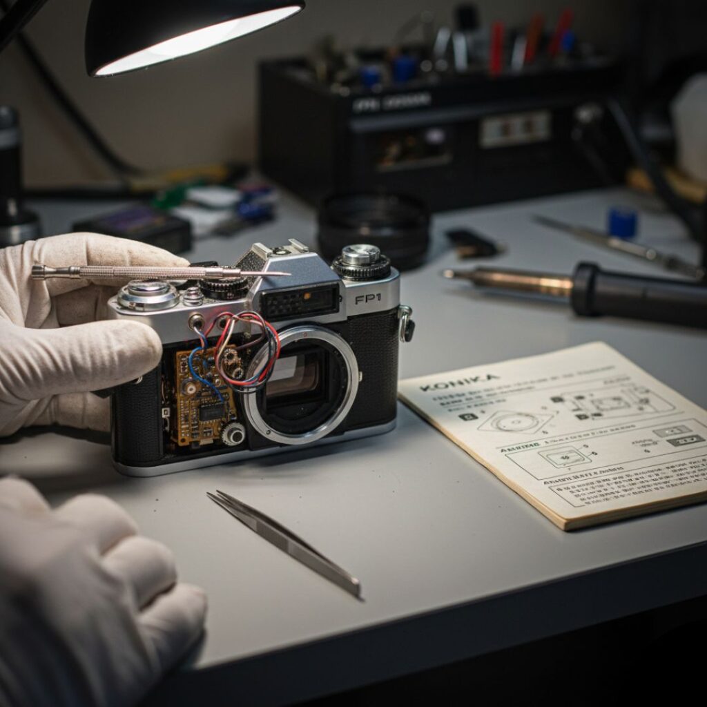 Troubleshooting the Konica FP1 Program Automatic Features.